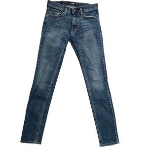 Hollister Epic Flex Skinny Jeans Mens 29x32 Medium Wash Blue Denim Pants Stretch